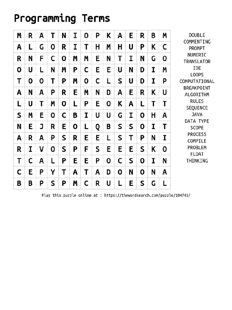 Programming Terms | PDF