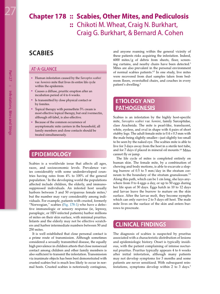 Fitzpatrick Scabies | PDF