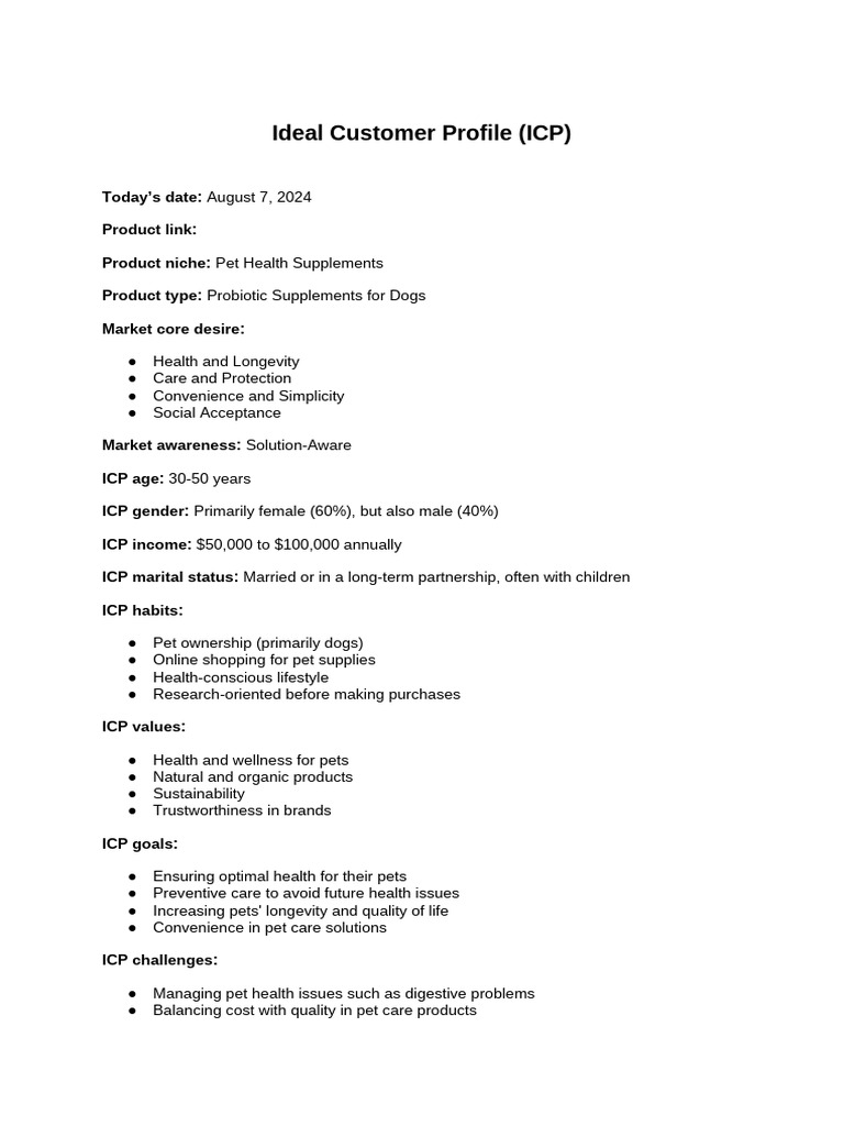Final ICP Document | PDF