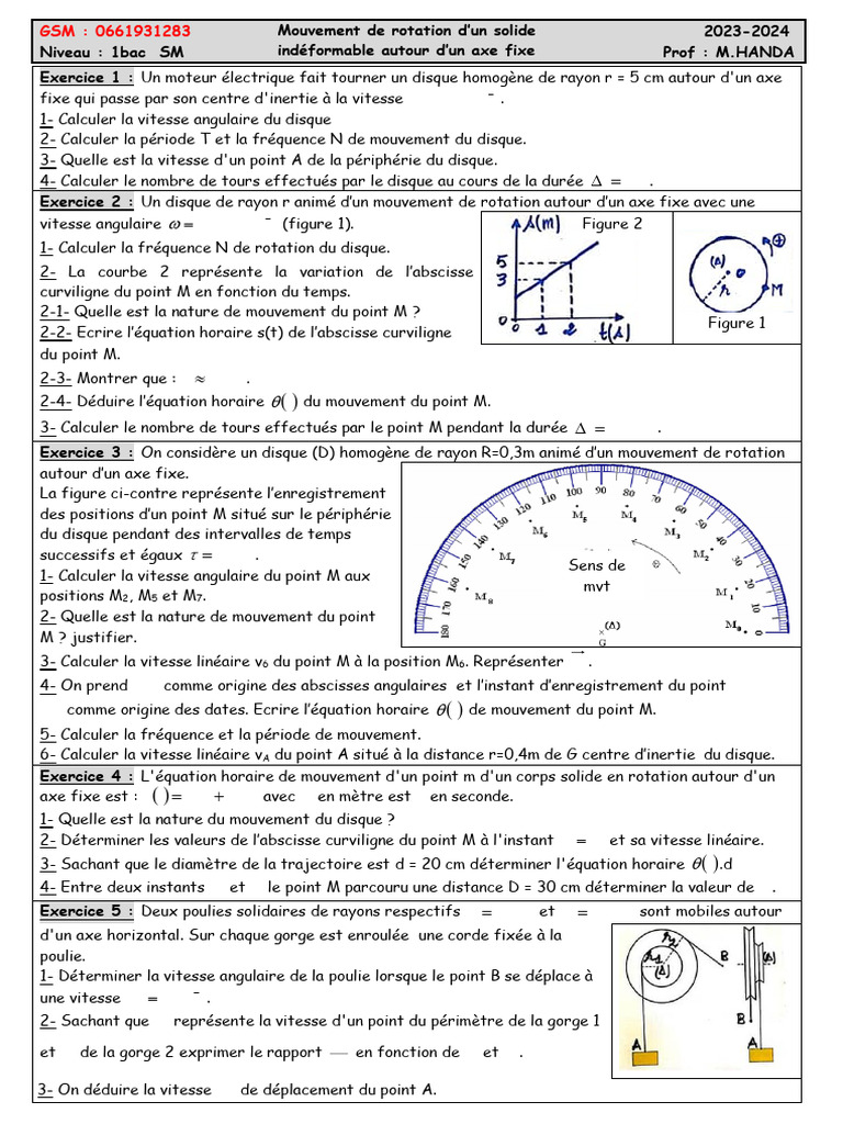 1 - Rotation - Série 2 | PDF
