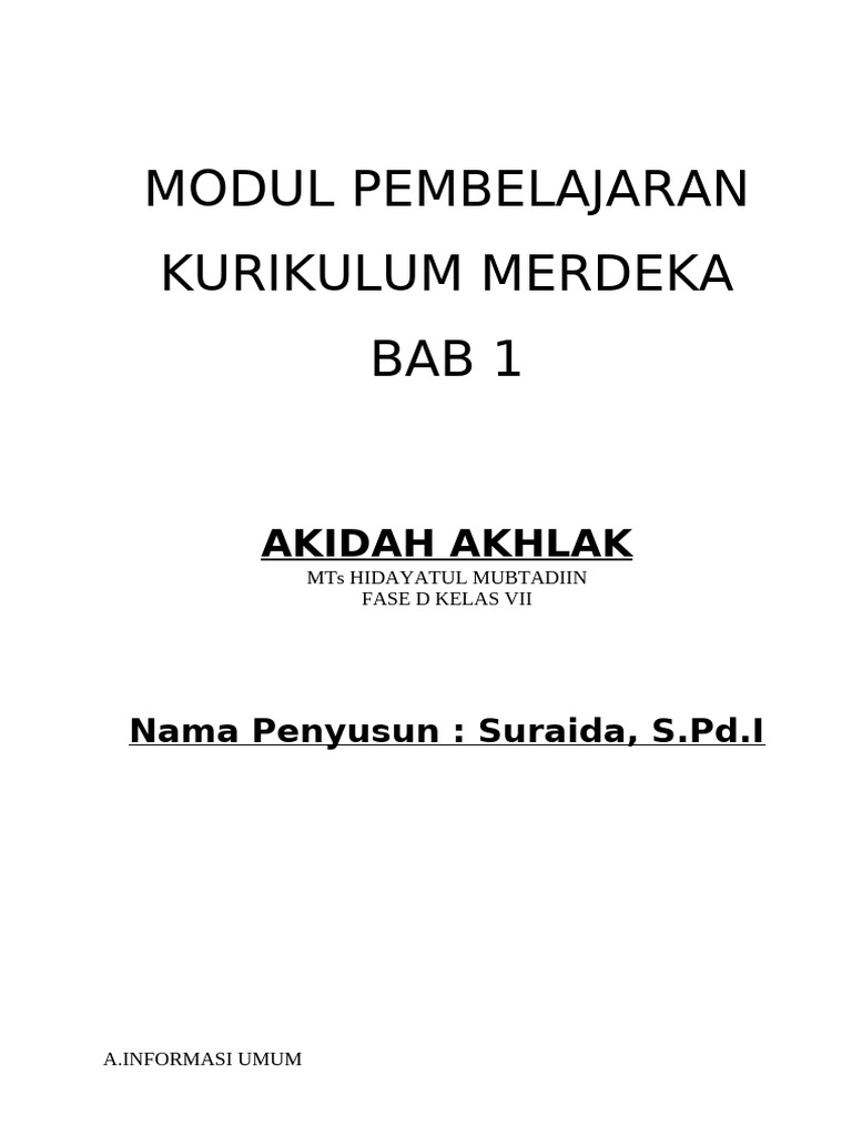 Bab 1 | PDF