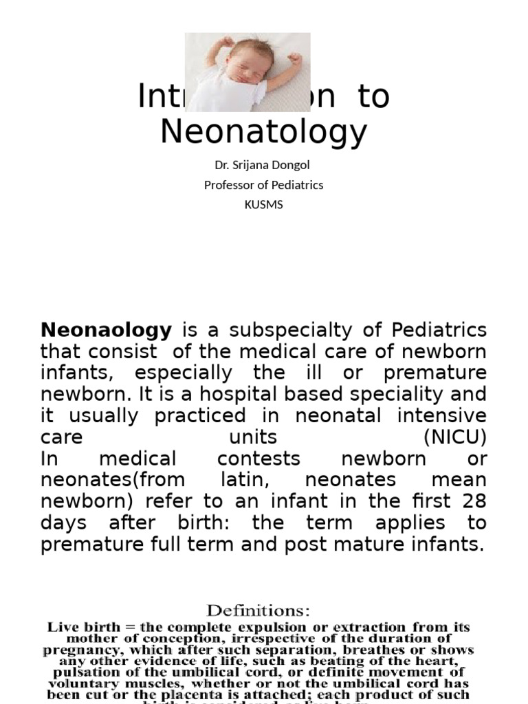 Neonatology | PDF