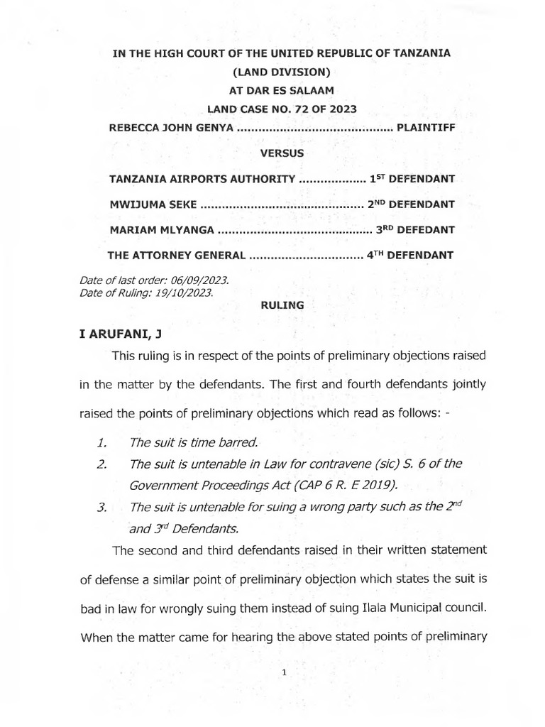 rebecca-john-genya-vs-tanzania-airports-authority-3-others-land-case