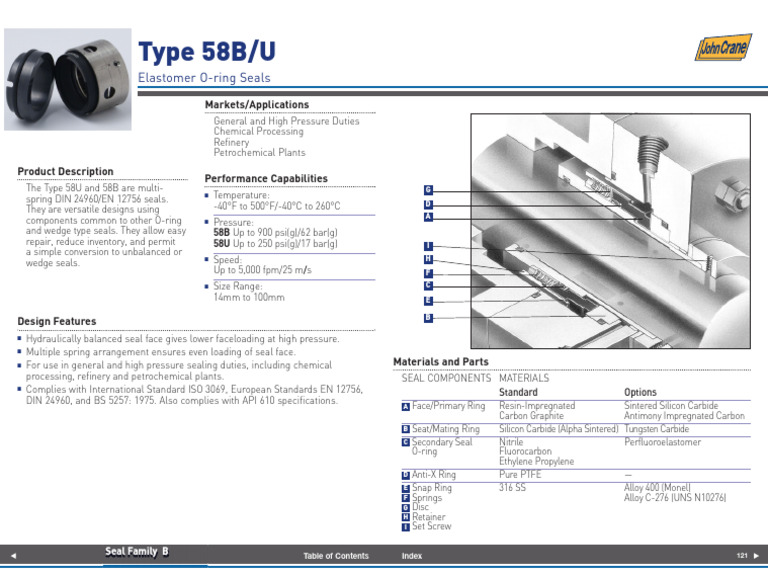 John Crane Type 58u | PDF