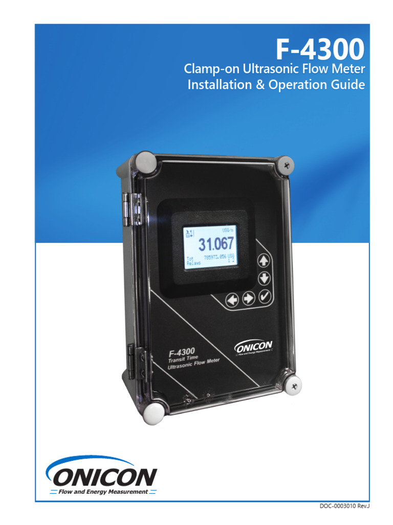 Ultrasonic Flow Meter Manual | PDF | Flow Measurement | Internet Protocols