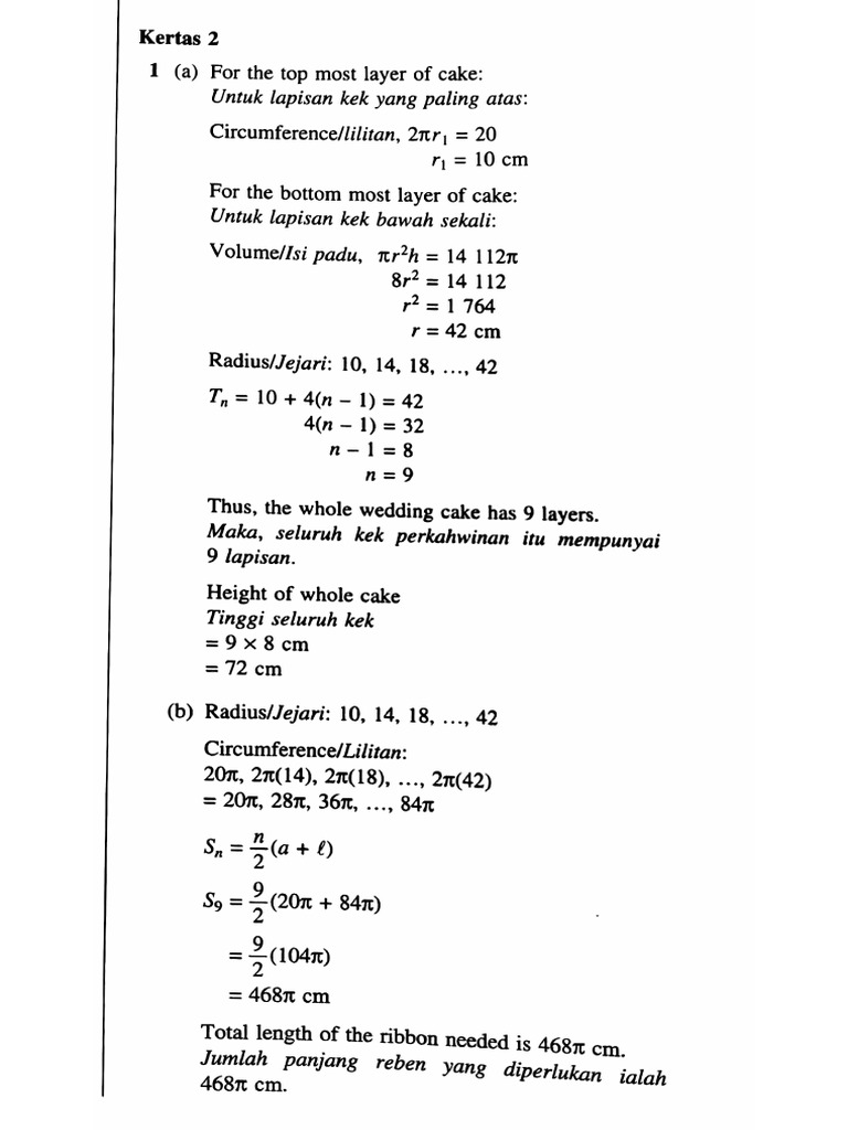 Answer SPM Paper 2 Set 2 | PDF