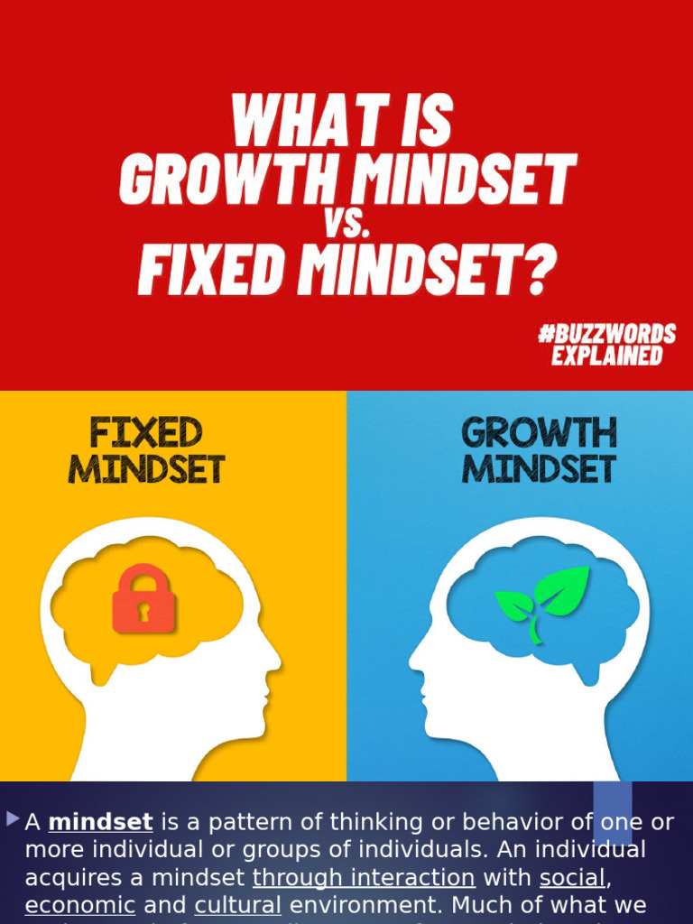 Growth mindset vs fixed mindset pdf