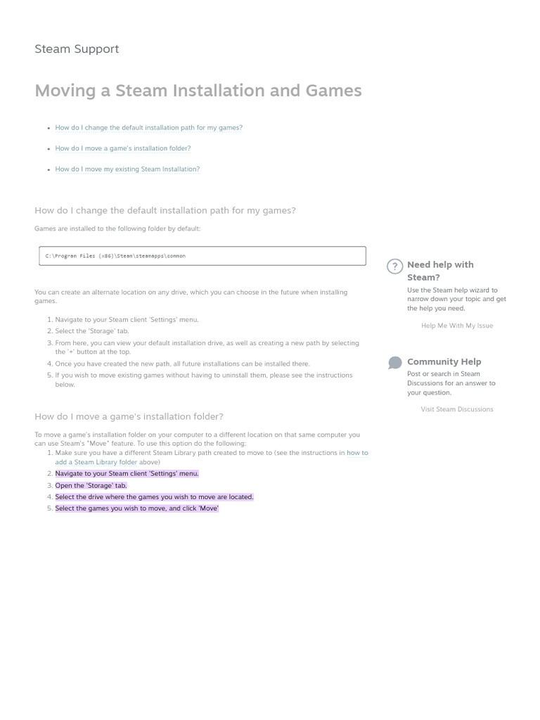 How to move a steam game to another drive pdf
