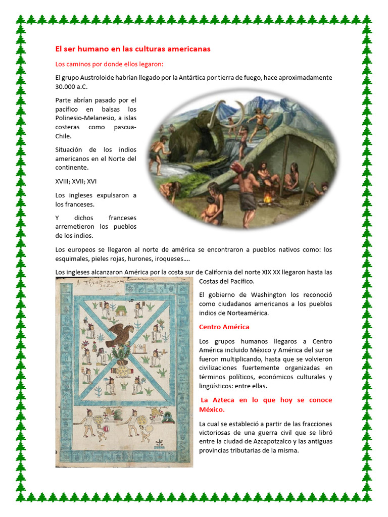 El Ser Humano en Las Culturas Americanas 2tc | PDF