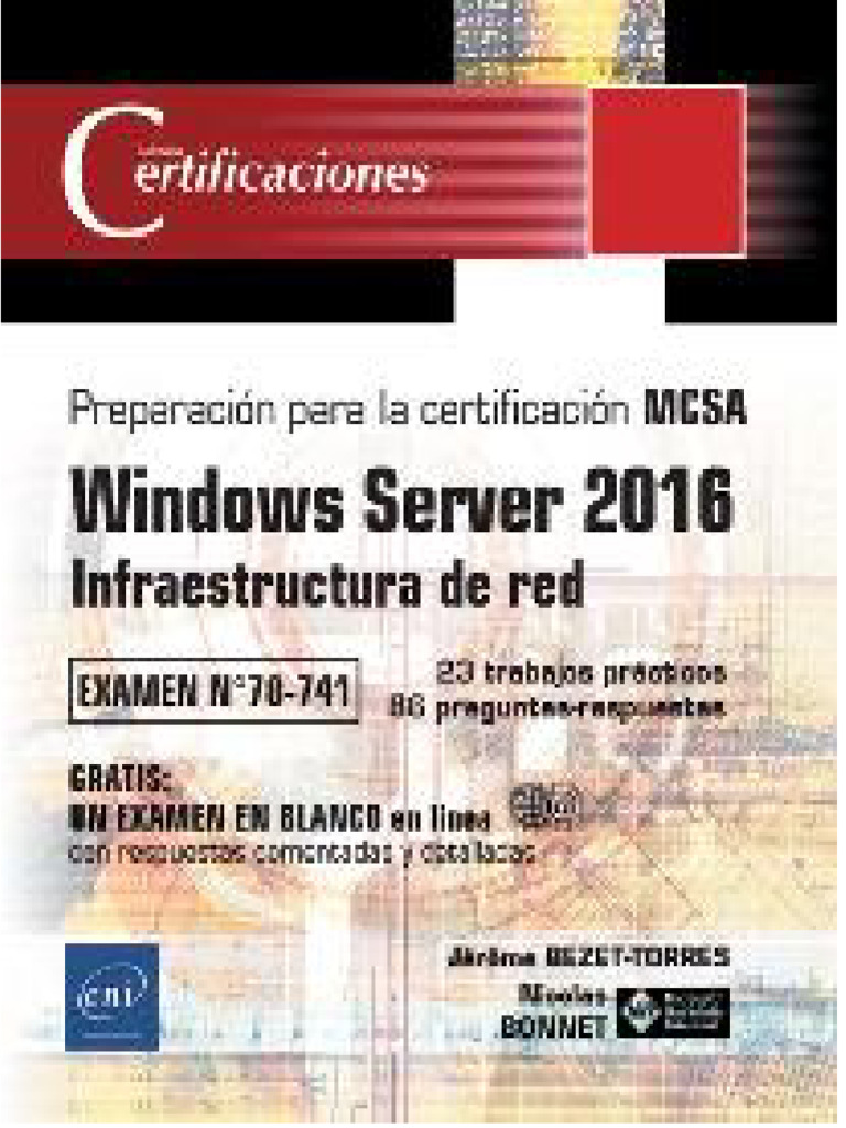 Windows Server 2016 MCSA 70 741 Infraestructura de Red | PDF
