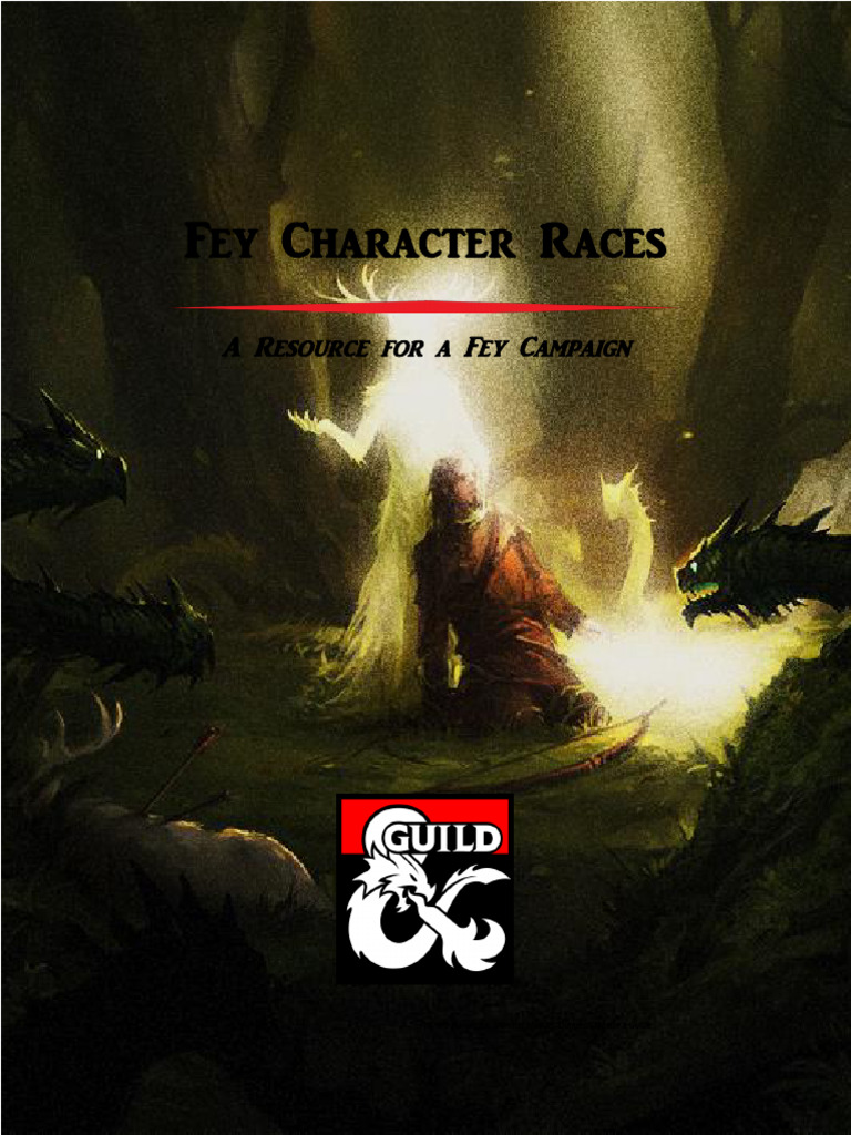 D&D 5E - Homebrew - Fey Character Races | PDF