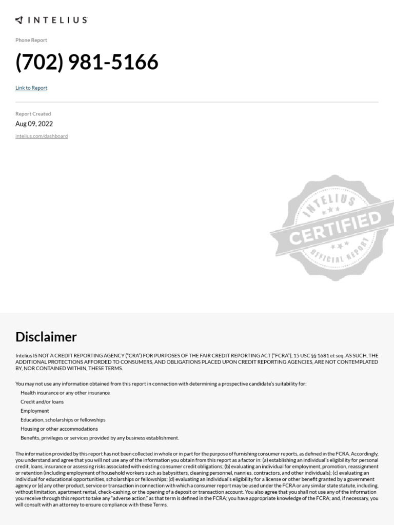 981 5166 InteliusReport | PDF