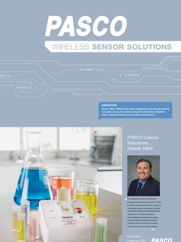 PASCO-Wireless-Sensor-Solutions-INT | PDF
