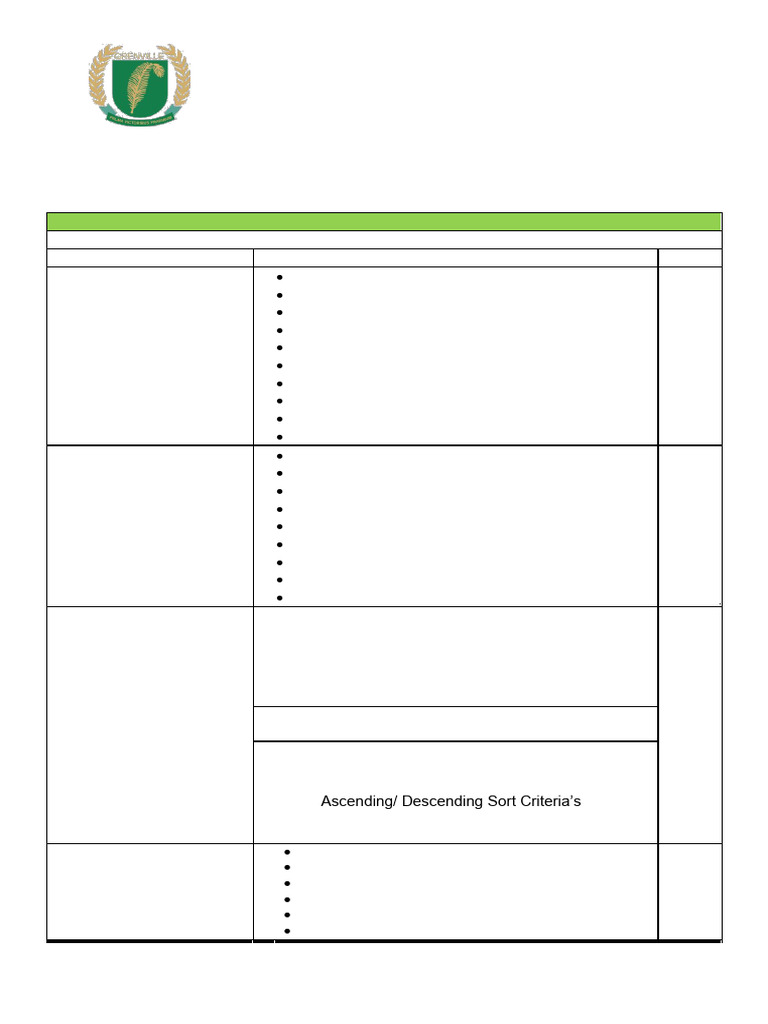 Grade 11 Computer Applications Exam Guide | PDF | Spreadsheet ...