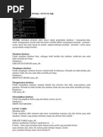 Perintah Dasar Mysql