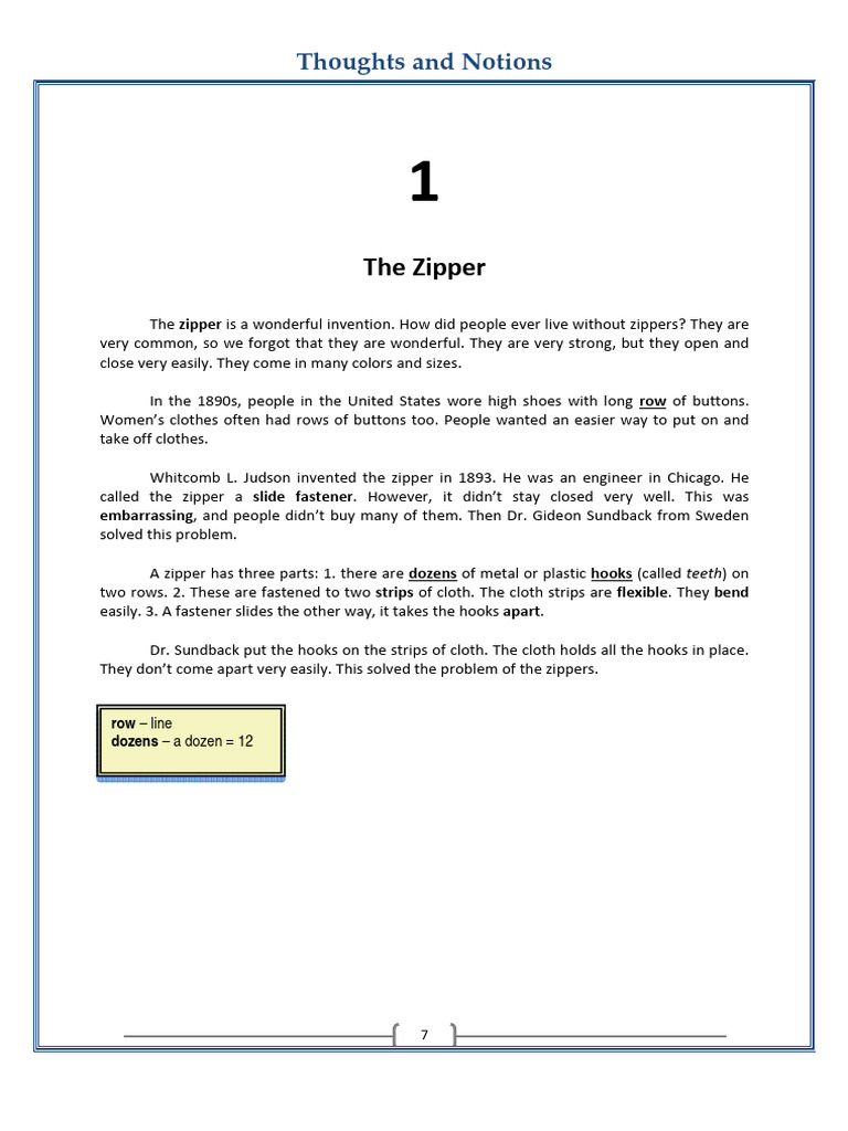 SKRACENO Reading & Vocabulary Development 2 - Thoughts & Notions | PDF ...