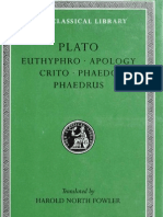 34967455 Plato Vol 01 Euthyprho Apology Crtio Phaedo Phaedrus H N Fowler LOEB