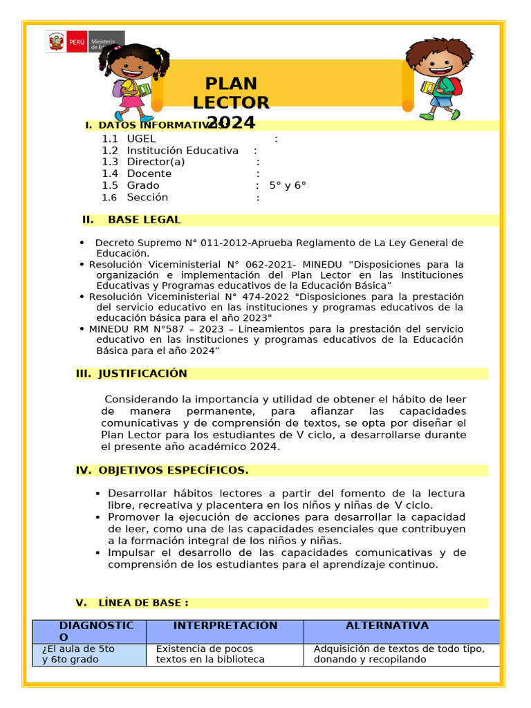 Plan Lector 2024 Pdf