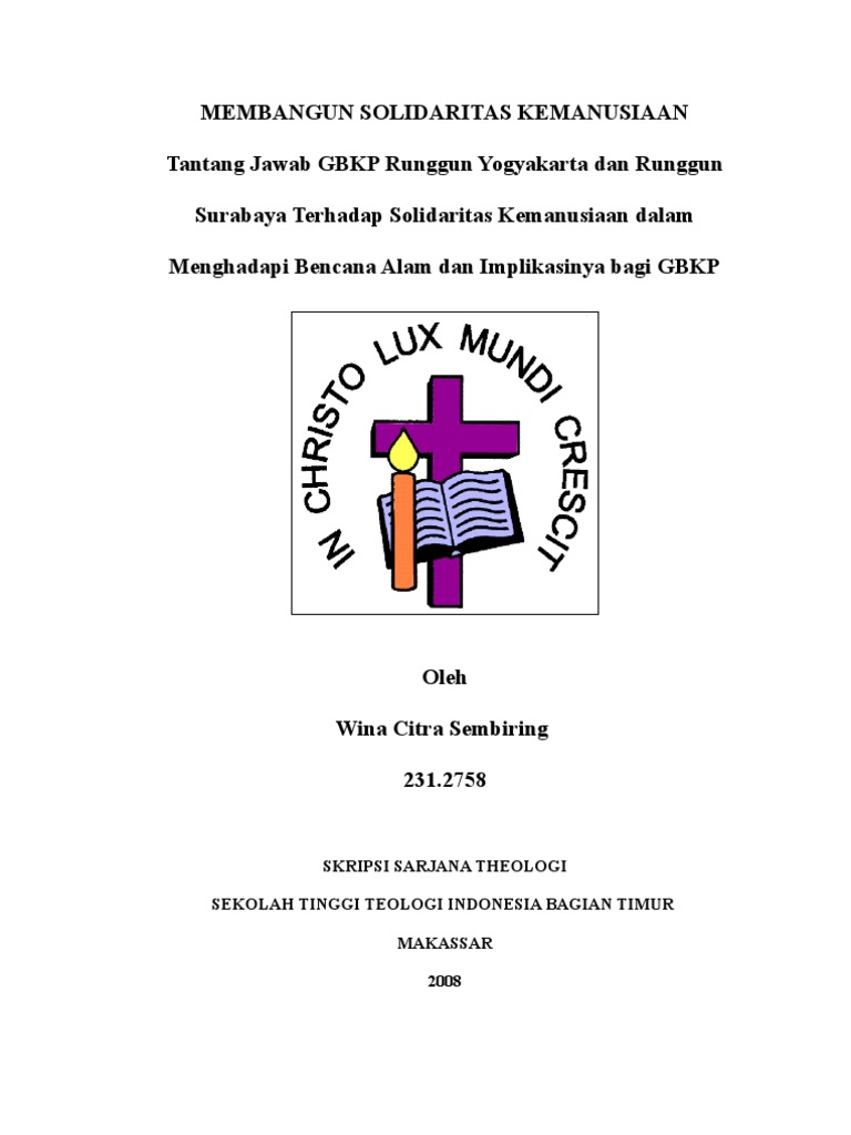 SKRIPSI TEOLOGI KRISTEN EPUB