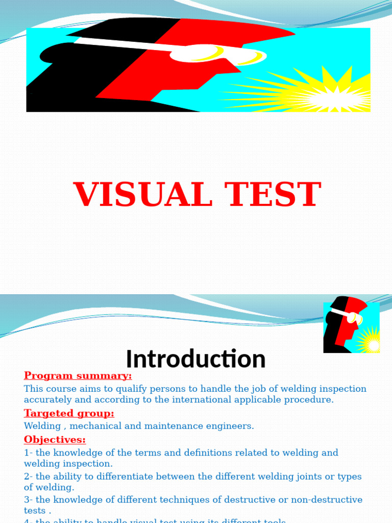 Welding Inspection Visual Test Course | PDF | Wear | Deformation ...