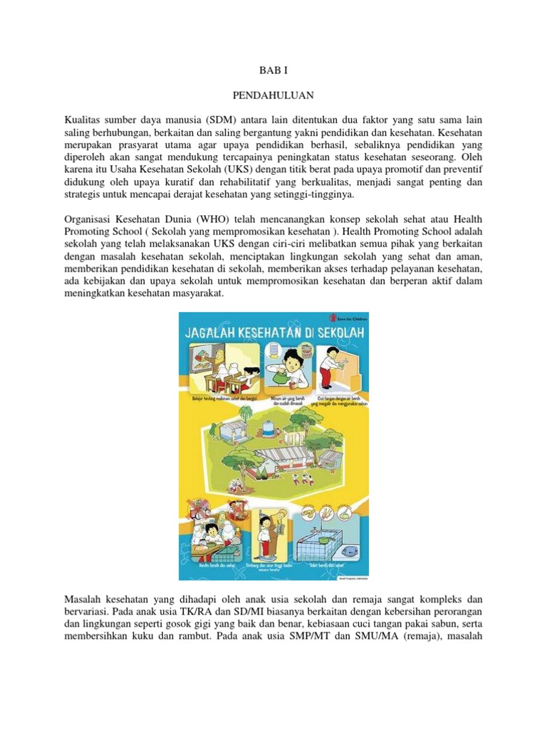 Makalah Kesehatan Lingkungan Sekolah