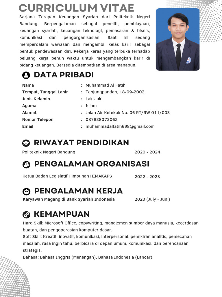 CV - Muhammad Al Fatih | PDF