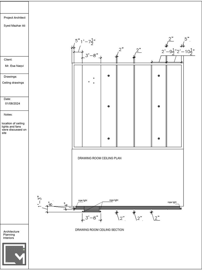 Drawing Room Ceiling | PDF