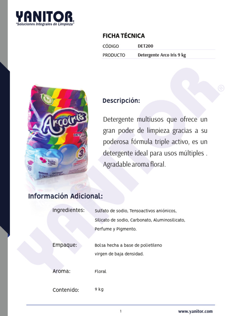 Detergente Arcoiris | PDF