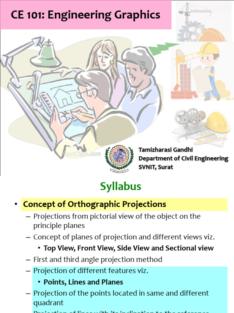 Orthographic Projections Guide | PDF | Euclidean Geometry | Geometry