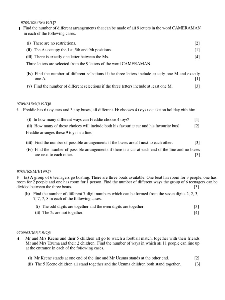5 Permutations And Combinations Pdf