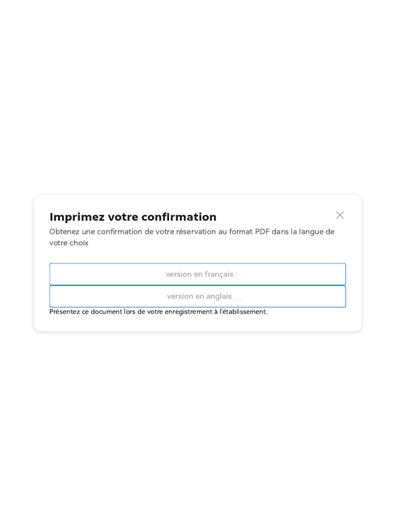 Confirmation de réservation à Istanbul | PDF