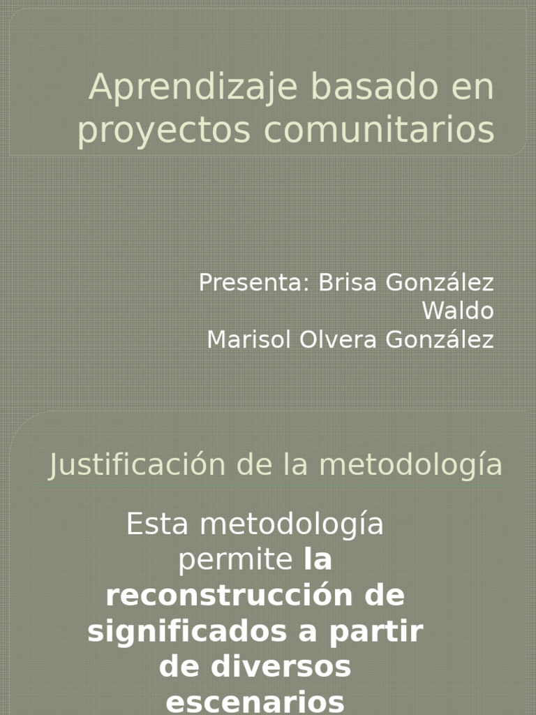 Metodología de Aprendizaje Comunitario | PDF | Aprendizaje | Ciencia ...