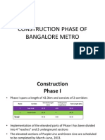 Construction Phase of Bangalore Metro