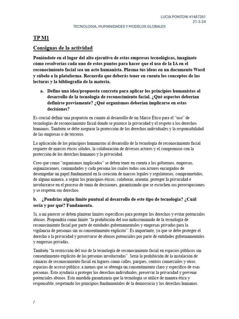 TP M1 Tecnologia | PDF