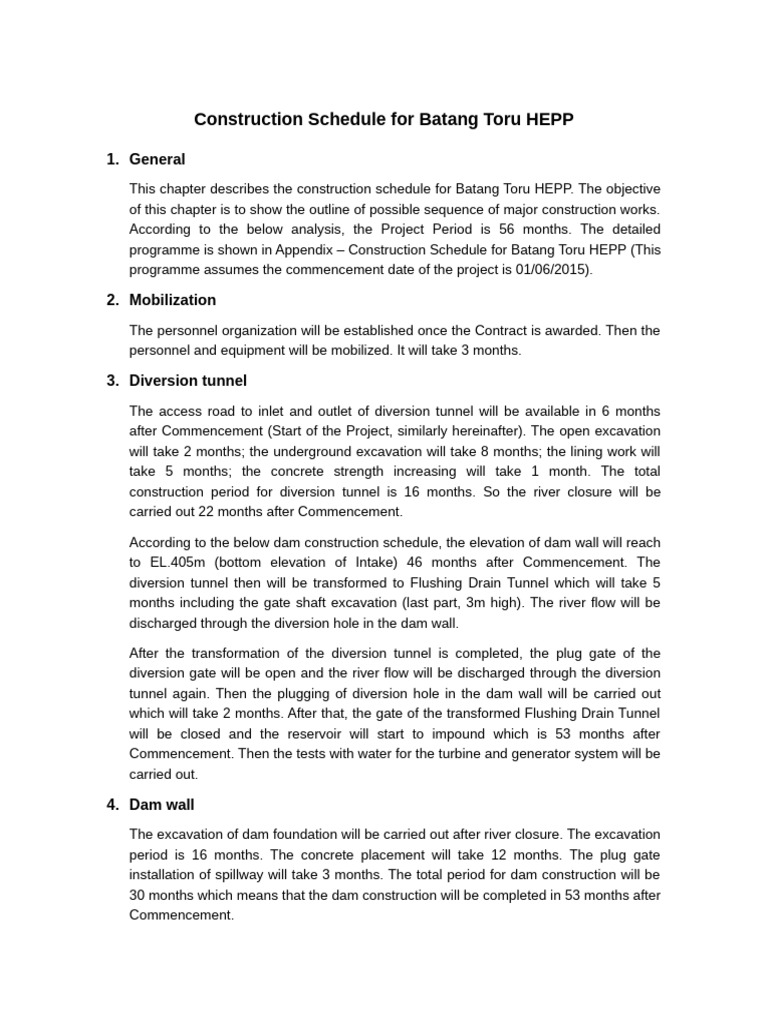Highway 4 Construction Schedule