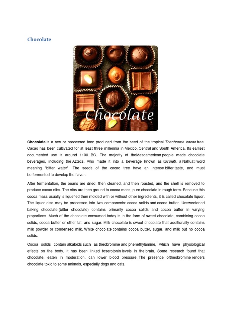 History of Chocolate in Mesoamerica | PDF | Cocoa Bean | Chocolate