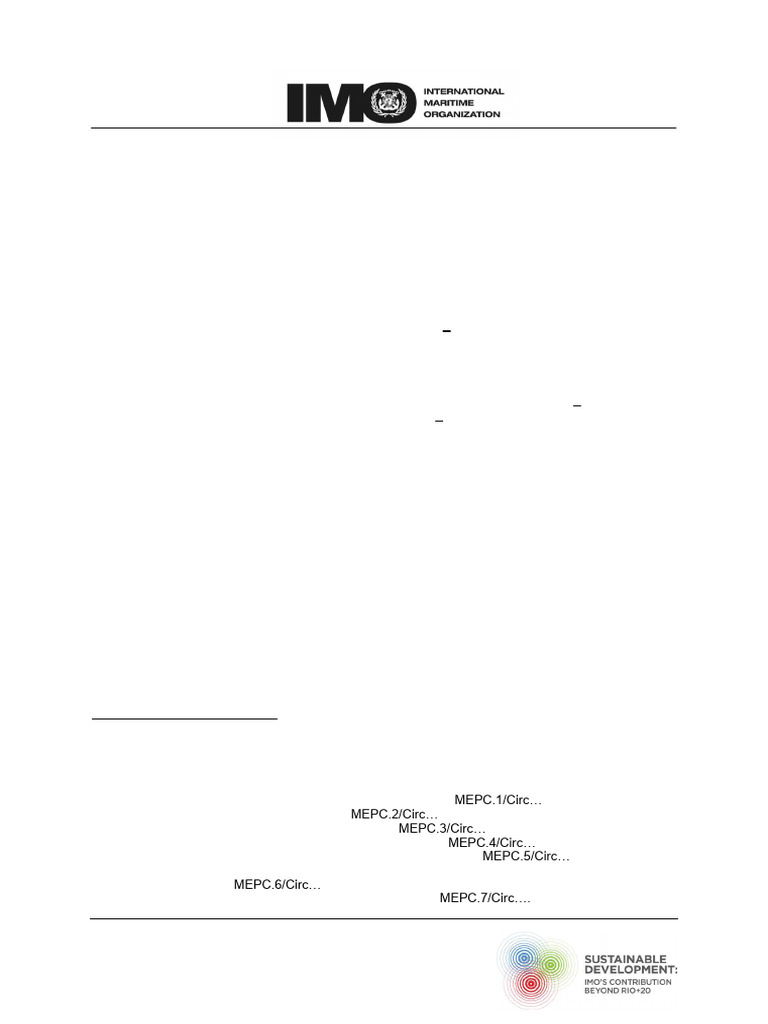 MSC MEPC 3 Circ 4 | PDF