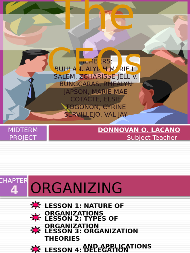 Chapter 4 Organizing | PDF