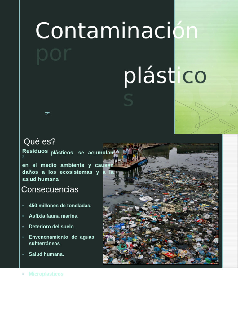 Contaminación Por Plásticos | PDF | Residuos | El plastico