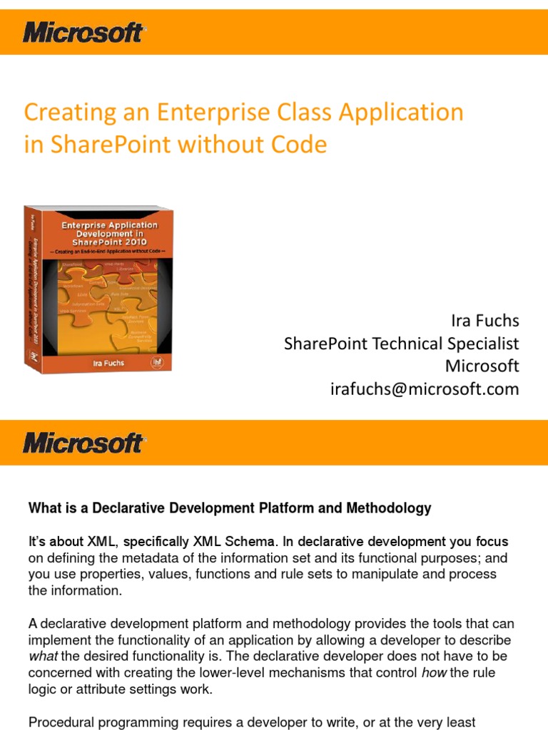 Building SharePoint Enterprise Apps | PDF | Share Point | Xml