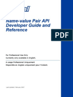 PayPal NVP API Developer Guide