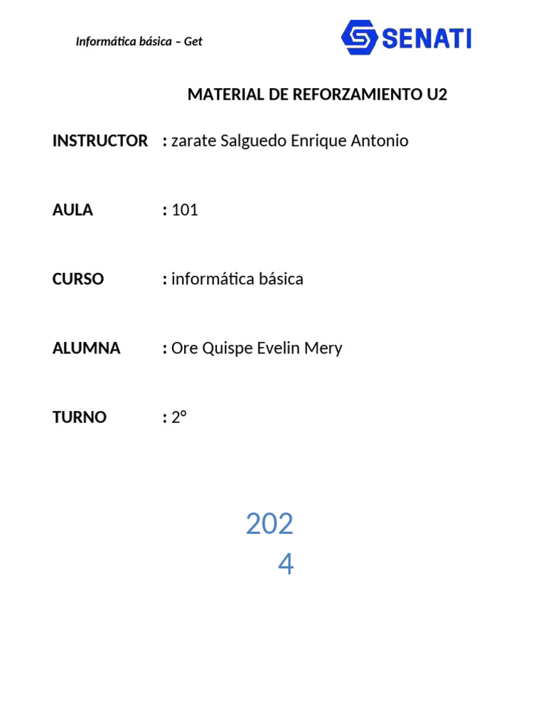 SINU-151 Unidad02 Material Reforzamiento | PDF