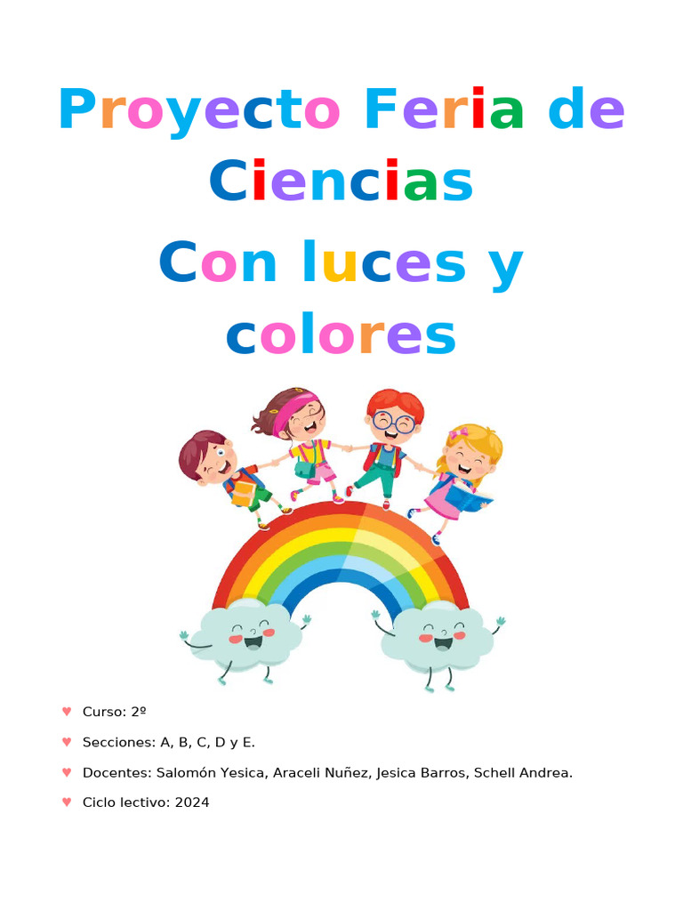 Proyecto Feria de Ciencias 2024 | PDF