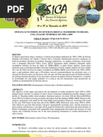 MUDANÇAS NO PERFIL DO SETOR FLORESTAL MADEREIRO NO BRASIL - UMA ANALISE TEMPORAL DE 1998 A 2009