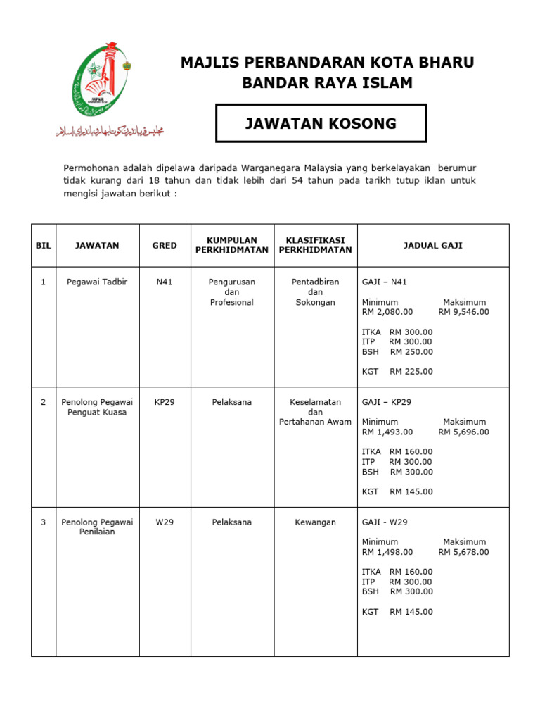 Iklan Jawatan Kosong Mpkb-Bri | PDF