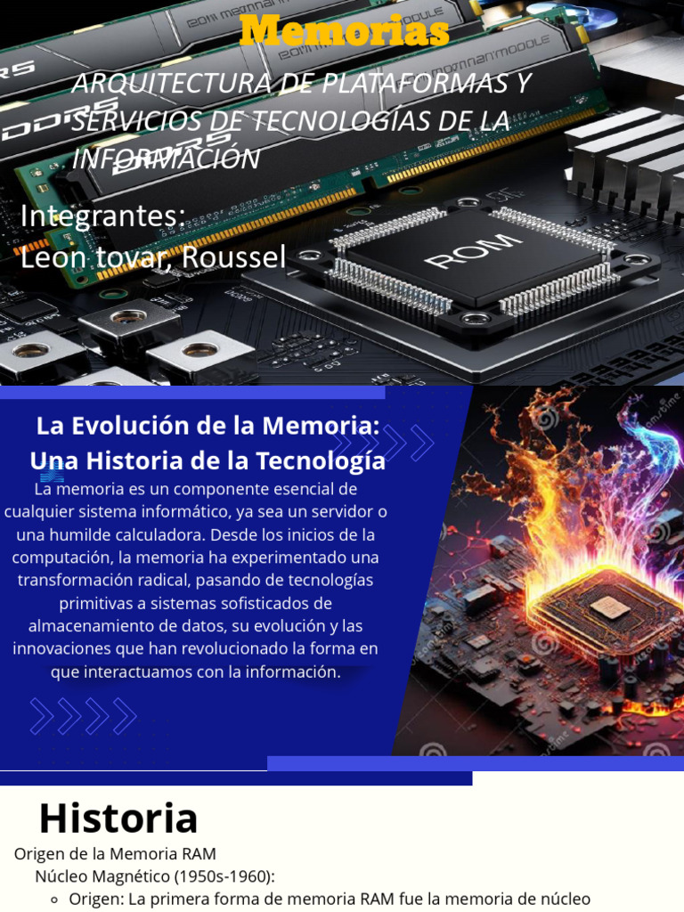 Evolución de la Memoria en Tecnología | PDF | Memoria de acceso ...