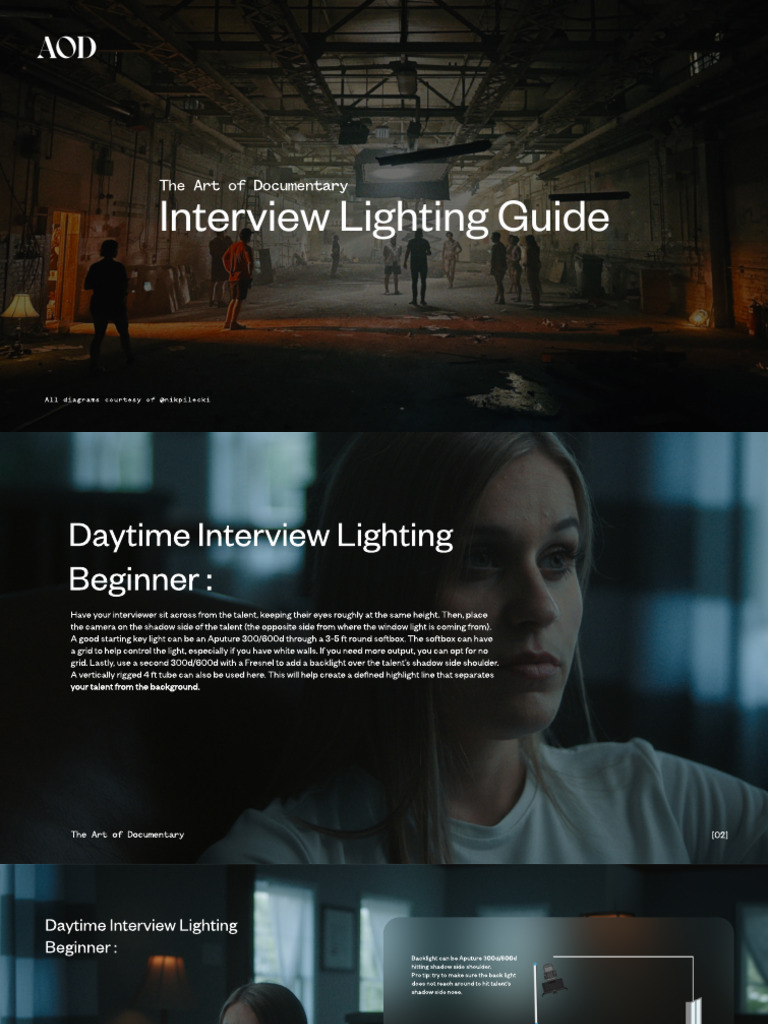 Interview Lighitng Guide - 3 | PDF