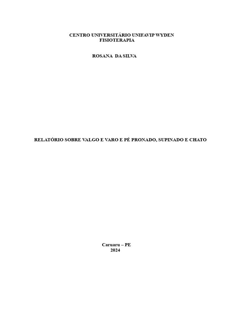 Valgo e Varo - Anatomia | PDF