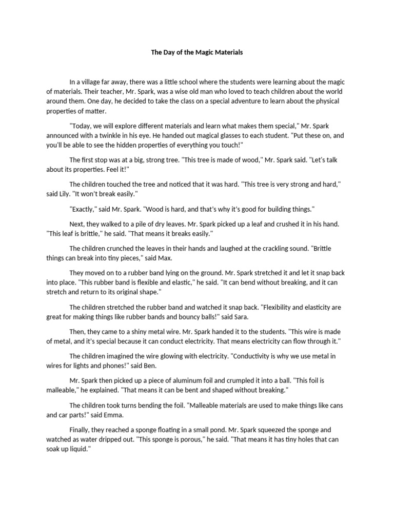 Reading Material In Science V Pdf