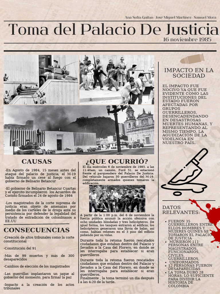 Toma Del Palacio de Justicia | PDF | Conflictos
